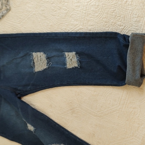 Miss Look Woman's Denim Jean Overalls/Size 3XL - Picture 4 of 12